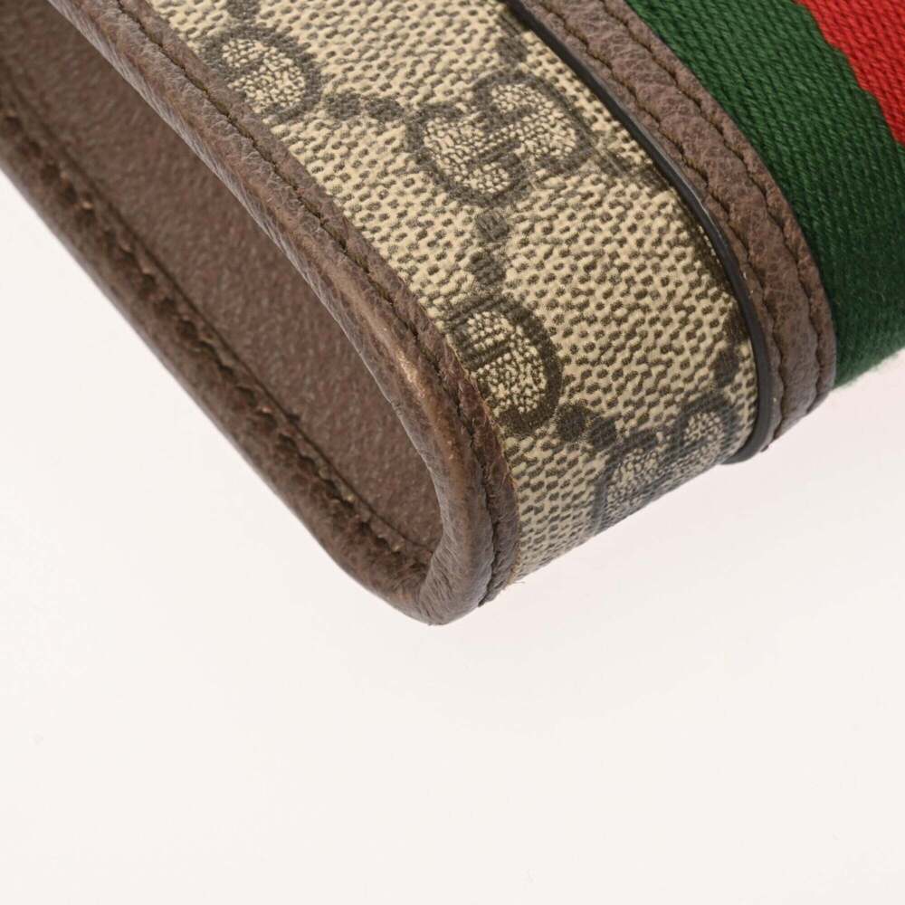 GUCCI Brown Canvas Shoulder Bag - Picture 9 of 11